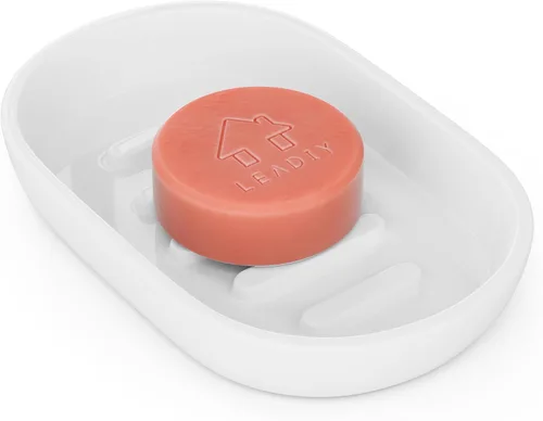 Miniatura 13 de Jaboneras para barra de jabón, soporte de jabón de baño blanco, soporte de jabonera de bambú para ducha de baño, jabonera de lavabo de baño, bandeja