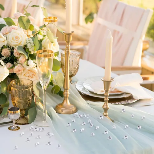 Miniatura 6 de Diamantes acrílicos, 1000 piedras preciosas de cristal transparente de 0.394 pulgadas para decoración de bodas, fiestas, cumpleaños, despedidas