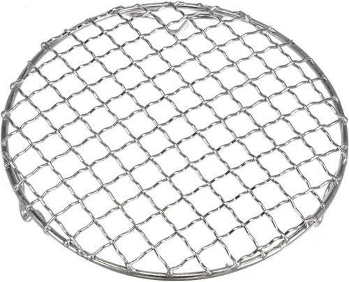 Miniatura 3 de HARFINGTON Rejilla Redonda de Cocina de 6.5 Pulgadas de Acero Inoxidable 201 con Alambre Cruzado para Barbacoa, Parrilla, Cocina, Horneado, Ahumado