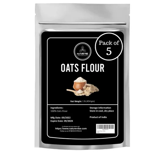 Miniatura 30 de Naturevibe Botanicals Harina de Teff marrón de 5 libras 100% grano entero y sin gluten Finamente molida, alta en fibra y proteína vegetal