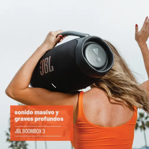 Miniatura 2 de JBL Boombox 3 - Altavoz Bluetooth portátil negro con sonido masivo, graves más profundos, IPX7 impermeable, 24 horas de reproducción, PartyBoost