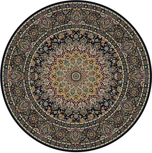 Alfombra redonda retro para sala de estar, dormitorio o cocina, varios colores – 31.5 in, 39.4 in, 47.2 in, 63.0 in, 78.7 in, antideslizante,