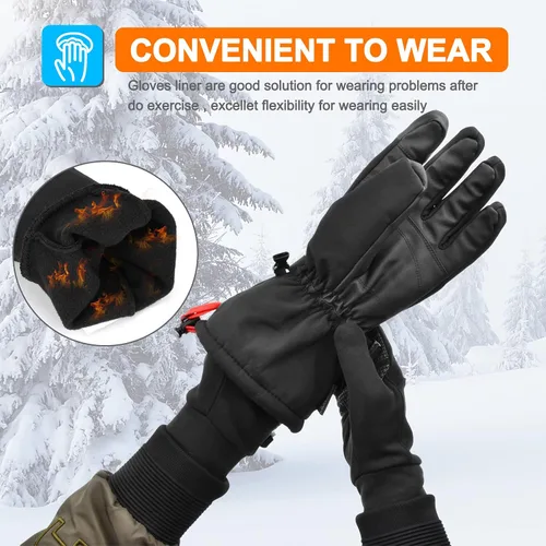 Miniatura 4 de Cevapro -40 Winter Gloves Waterproof Ski Gloves 3M Insulated Snowboard Gloves