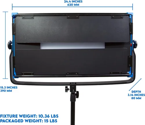 Miniatura 4 de Dracast Kala Plus Series LED2000 - Panel de luz LED bicolor de 120 W con placa de batería de montaje en V dual