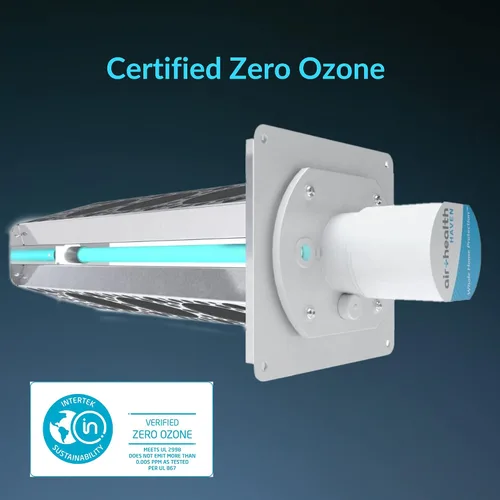 Miniatura 5 de Air Health Haven Plus - Purificador de aire HVAC Luz UV-C de 16 pulgadas, tecnología PCO y filtración de carbono, para gérmenes, compuestos