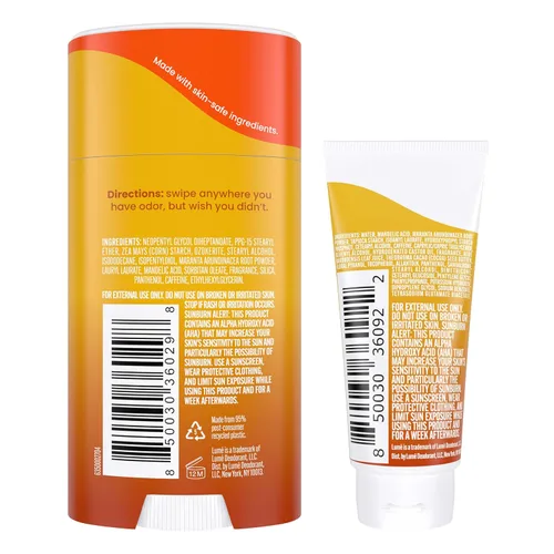 Miniatura 2 de Lume Desodorante para Todo el Cuerpo - Tubo de Crema Invisible Mini y Paquete de Barra Sólida - Control de Olor de 72 Horas - Sin Aluminio