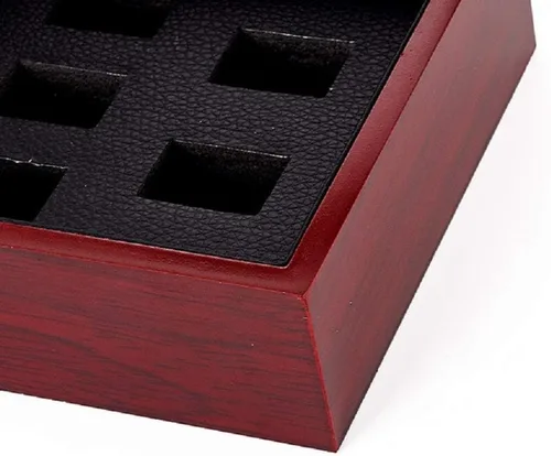 Miniatura 6 de Championship Big Heavy Ring Display Caja de madera (7 Hoels)