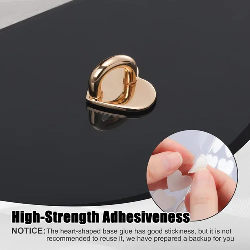 Miniatura 6 de Moxweyeni 8 piezas de anillo de dedo adhesivo para teléfono celular, soporte de agarre de dedo de metal para teléfono celular, soporte de agarre