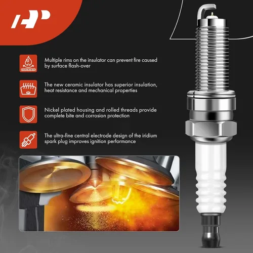 Miniatura 5 de A-Premium Juego de 6 paquetes de bobinas de encendido y bujías de iridio compatibles con Honda Accord 2013-2017, Pilot 2016-2019, Odyssey 2018-2019