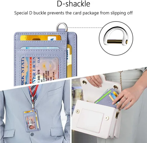 Miniatura 4 de FurArt - Cartera minimalista delgada con bolsillo frontal, bloqueo de identificación de radiofrecuencia (RFID), tarjetero, para hombres y mujeres