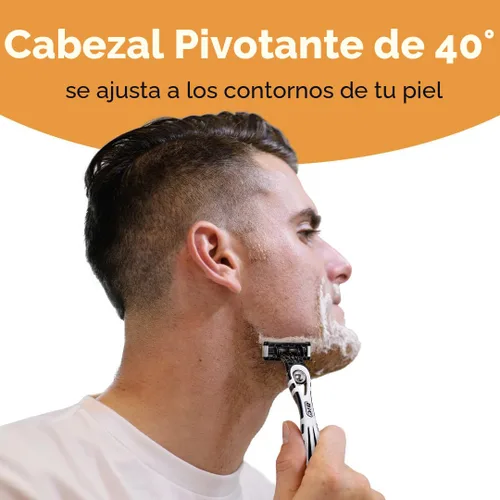 Miniatura 5 de BIC Flex 5 - Maquinilla de afeitar desechable para hombres, rasuradora de piel sensible para un afeitado suave, cómodo y cerrado, juego de 4 piezas