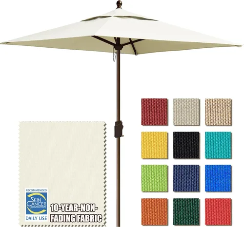 Miniatura 50 de EliteShade USA Sombrilla de Mercado de 9 Pies con Garantía de 10 Años Sin Decoloración, Sombrilla de Patio, Sombrilla de Mesa para Exteriores