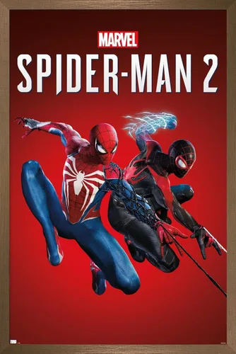 Miniatura 12 de Marvel's Spider-Man 2 - Póster de pared de arte clave, 34 pulgadas de largo x 22.4 pulgadas de ancho, versión premium sin marco