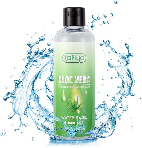 Miniatura 2 de Lafiya Lubricante personal de aloe, lubricante orgánico a base de agua de larga duración para sexo, lubricante sexual para pieles sensibles, 8