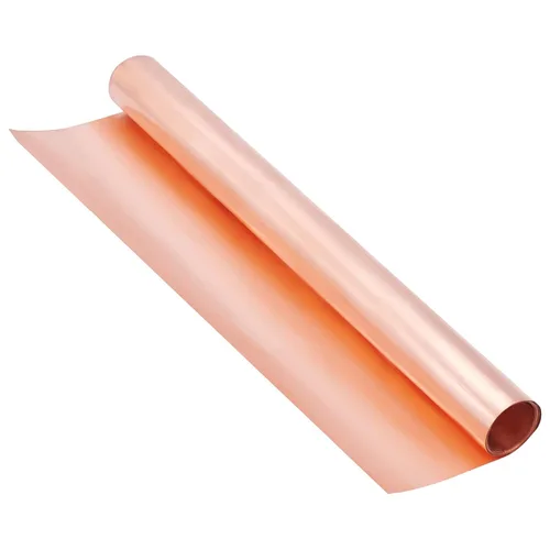 OLYCRAFT Rollo de cobre de 0.001 in de alta pureza de cobre puro a prueba de clima, lámina de cobre de color salmón claro, hojas de cobre para