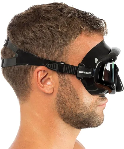 Miniatura 7 de Cressi Panoramic Wide View Mask & Dry Snorkel Kit for Snorkeling, Scuba Diving - Pano 3 & Supernova Dry: Designed in Italy
