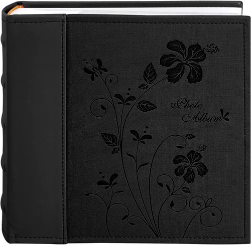 Miniatura 11 de Golden State Art, Álbum de fotos de piel sintética con capacidad para 200 fotos de 4 x 6 pulgadas con espacio de escritura de notas, ideal