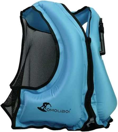 OMOUBOI Chaleco inflable de esnórquel, chaleco de natación para adultos, chaleco de esnórquel, chaqueta de flotabilidad inflable, chaquetas de buceo