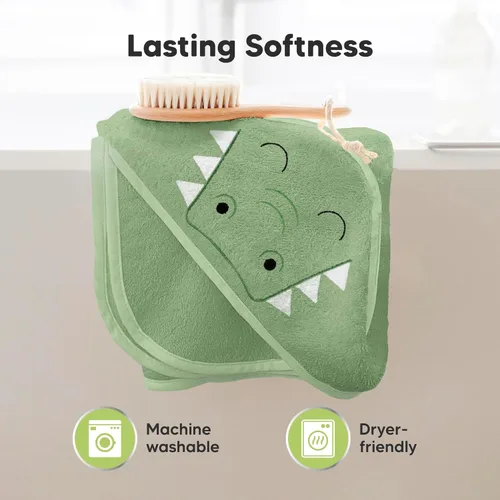 Miniatura 6 de KeaBabies Toalla de bebé con capucha para recién nacido, viscosa derivada de bambú, toallas de baño grandes con capucha para niños, niñas, niños