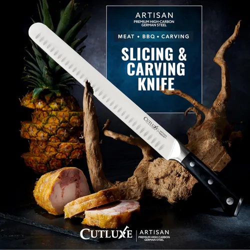 Miniatura 4 de Cutluxe Cuchillo para Pechuga – Cuchillo de 12" para trinchar y rebanar carne y barbacoa – Acero alemán ultra afilado, funda incluida, diseño