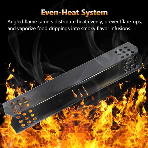 Miniatura 5 de Piezas de repuesto para Nexgrill 720-0925P 720-0925 720-0882A 720-0896 720-0896B 720-0896E, paquete de 4 tubos de quemador y domadores de llama