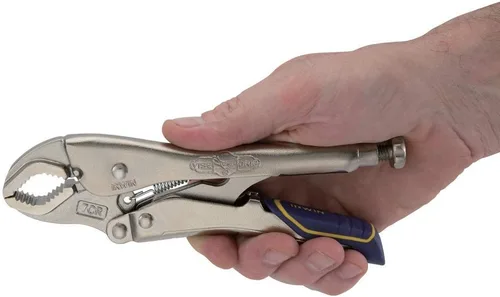 Miniatura 5 de IRWIN VISE-GRIP Alicates de bloqueo, mordaza curva de liberación rápida de 7 pulgadas (IRHT82574)