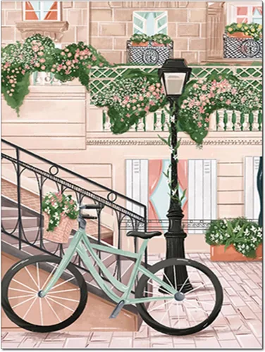 Miniatura 8 de LIULIMI Kit de Pintura de Diamantes DIY 5D de Paisaje Mundial, Kit de Arte de Diamantes, Arte de Diamantes Redondos Diamante Completo Estilo Dibujos
