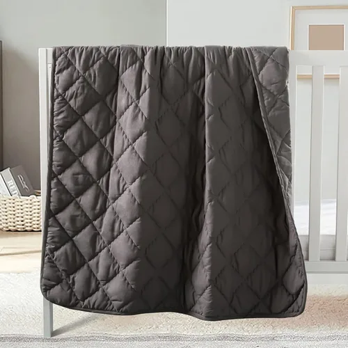Miniatura 8 de FLXXIE Edredón de Microfibra Alternativo al Plumón para Niños Pequeños Lavable a Máquina, Manta Acolchada Súper Suave y Ligera para Cuna de Niños