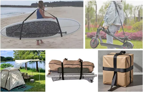 Miniatura 4 de Correas móviles de hombro con correas de amarre de carga - Mueve, levanta, transporta, pestañas y asegura objetos pesados, muebles