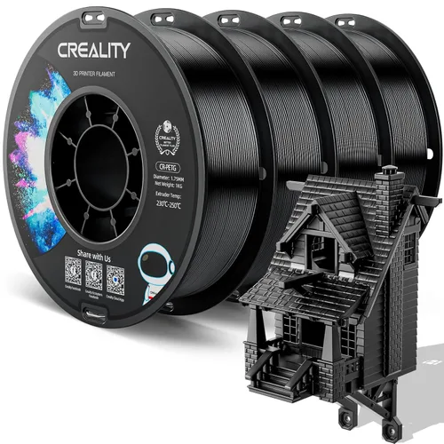 Miniatura 32 de Filamento PETG oficial para impresora 3D Creality de 0.069 in, 2.2 lbs, alta precisión, fuerte dureza, inodoro, mejor flujo, impresión 3D resistente