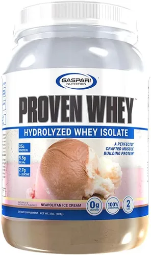 Gaspari Nutrition Suero probado, aislado de suero 100% hidrolizado, alto en proteínas, sin lactosa, bajo en carbohidratos y bajo en azúcar (2