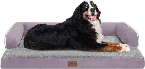 Miniatura 106 de Cama ortopédica impermeable para perros pequeños, cama para perros de tamaño mediano, cómoda cama para mascotas y gatos con lados, funda extraíble