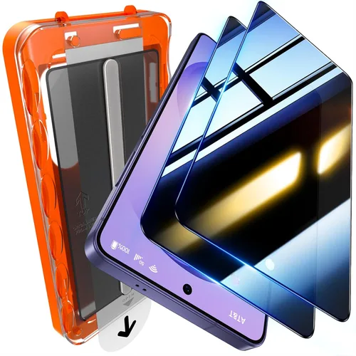 Miniatura 14 de UniqueMe Protector de pantalla de privacidad para S24 Ultra - Paquete de 2 protectores de pantalla de privacidad para Samsung Galaxy S24 Ultra