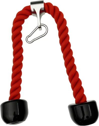 Miniatura 5 de Accesorios para cable de cuerda de tríceps, accesorios para máquina de cables para gimnasio en casa, cuerda de tríceps de 27 pulgadas para fijación