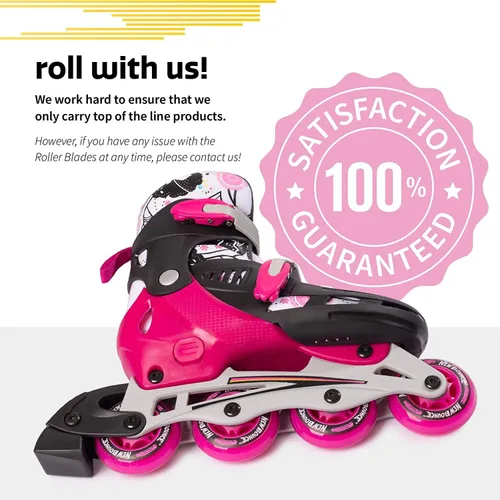 Miniatura 4 de New-Bounce - Patines en línea para niñas y niños, patines ajustables para exteriores para niños de 8 a 12 años para principiantes y avanzados