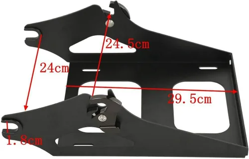 Miniatura 7 de TCMT Caja de maletero para motocicleta King con respaldo envolvente y portaequipajes con altavoces, para 2 personas, compatible con Harley 2014-2025