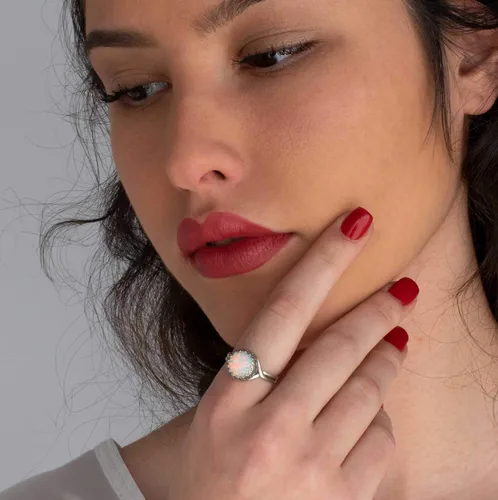 Miniatura 19 de 925 Sterling Silver Gemstone Rings for Women - Anniversary Rings for Women - Sterling Silver Rings for Women - Dainty Sterling Silver Rings