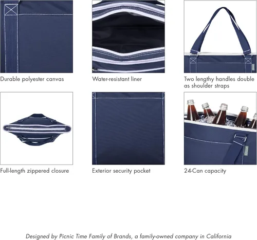 Miniatura 7 de ONIVA - a Picnic Time Brand Topanga - Bolsa térmica aislada St. Tropez, 13.8 x 8.5 x 13 pulgadas Colección St. Tropez - Azul cielo