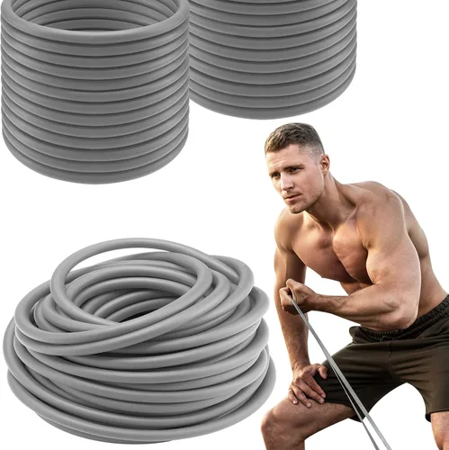 Miniatura 7 de 1 Rollo Tubos de Resistencia Tubo Elástico de Látex 50ft Bandas de Ejercicio Tubo de Ejercicio para Terapia Física, Pilates de Tren Inferior
