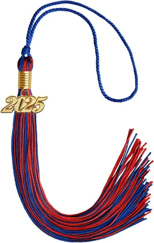 Miniatura 173 de Endea Graduation - Borla de doble color mixto con fecha dorada (negro/dorado antiguo, 2021)