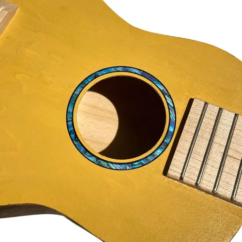 Miniatura 5 de Inlaystickers para ukeleles soprano - Roseta de agujero sonoro/Purfling - Azul abulón