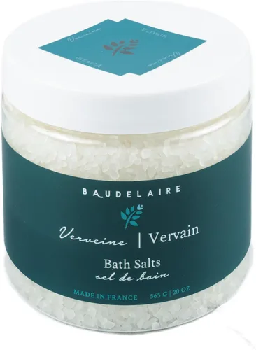 Provence Sante Sal de baño relajante – Remoje de lujo y calmante – Aroma a verbena de limón – Hecho en Francia – 20 onzas