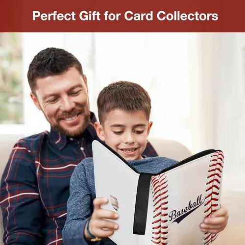 Miniatura 6 de RONMONG Carpeta de tarjetas de béisbol, álbum de intercambio de tarjetas deportivas 2024-2025 con fundas, protectores de almacenamiento y exhibición