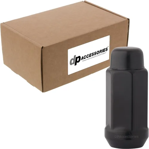 Miniatura 10 de DPAccessories Tuercas negras 1/2-20 para ruedas de posventa, extremo cerrado XL Bulge Bellota, 1.890 in (1.9 pulgadas) de alto, 0.748 in