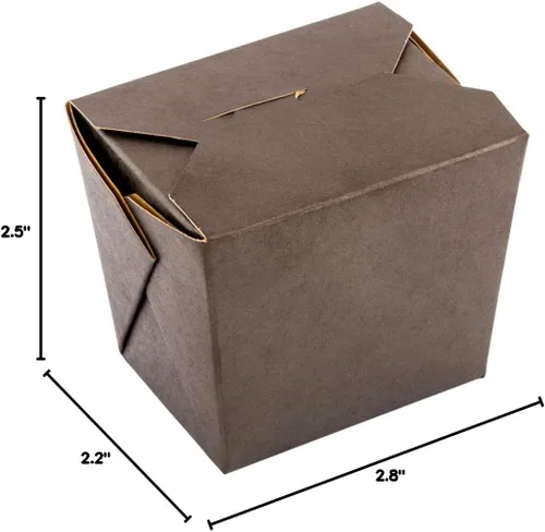 Miniatura 15 de Restaurantware Cajas chinas para llevar, paquete de 25 cajas de 8 onzas, resistentes a la grasa, contenedores de comida para llevar, desechables