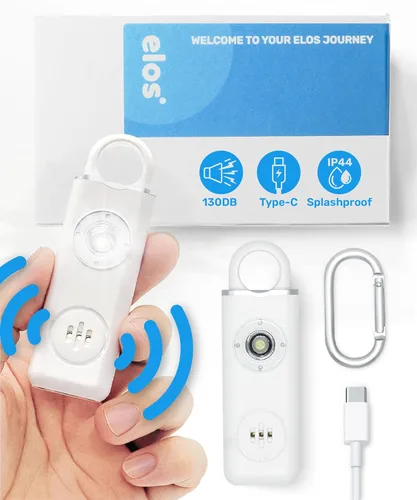 Alarma de seguridad personal para mujeres, hombres y niños, alarma personal para viajes, segura e impermeable, llavero de autodefensa para mujeres,