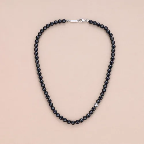 Miniatura 4 de GAVU Collar de cuentas de gemas semipreciosas de 8mm para hombres, collares de cristal curativos para hombres