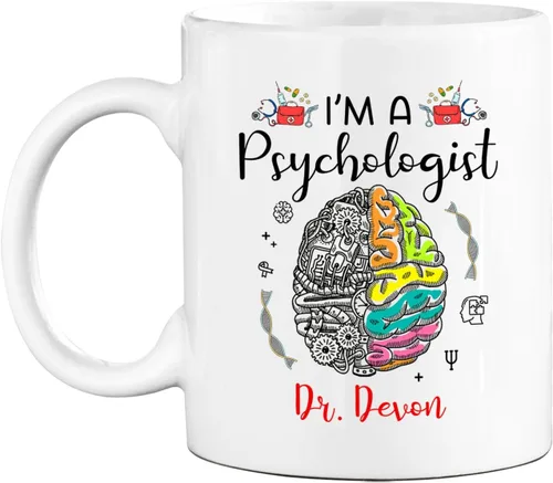 Miniatura 20 de Taza de café personalizada, regalo para graduación de psicólogo, My Degree in Psychology Makes Me Hight Qualified To Judge Everyther, taza de café
