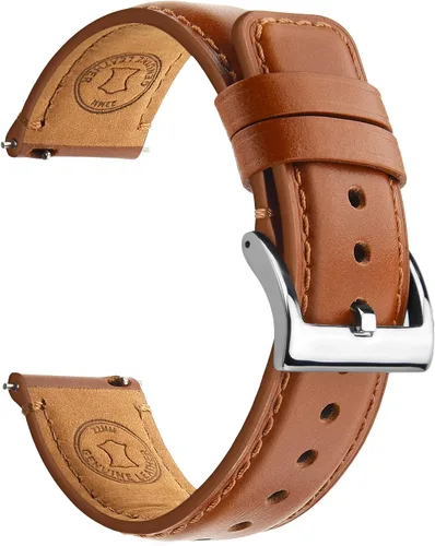 Miniatura 7 de Fullmosa Bandas para Reloj, Correa de Reloj de Cuero de Liberación Rápida de 18mm, 19mm, 20mm, 22mm, 24mm - Correa de Reloj de Cuero Cepillado
