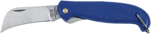 Miniatura 7 de Klein Tools Cuchillo de bolsillo 1550-4, cuchillo de electricistas con hoja de corte Hawkbill de 3 pulgadas de acero al carbono